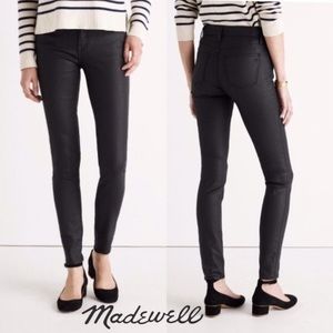 Madewell High Riser Coated Skinny Jeans